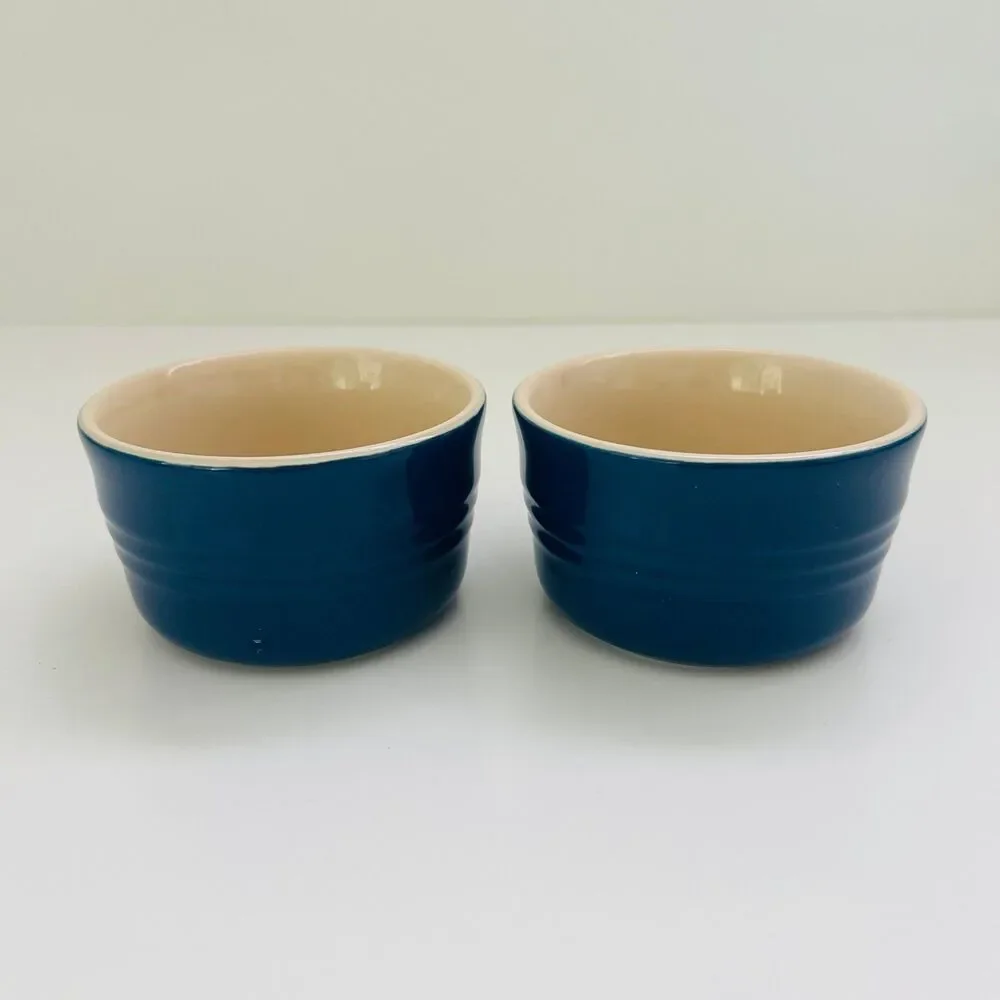 LE CREUSET Cobalt Blue 240ml Large Ramekin, Set of 2